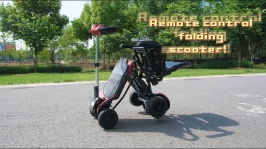 Four Wheels Automatic Electric Folding Mobility Scooter with Lithium Battery